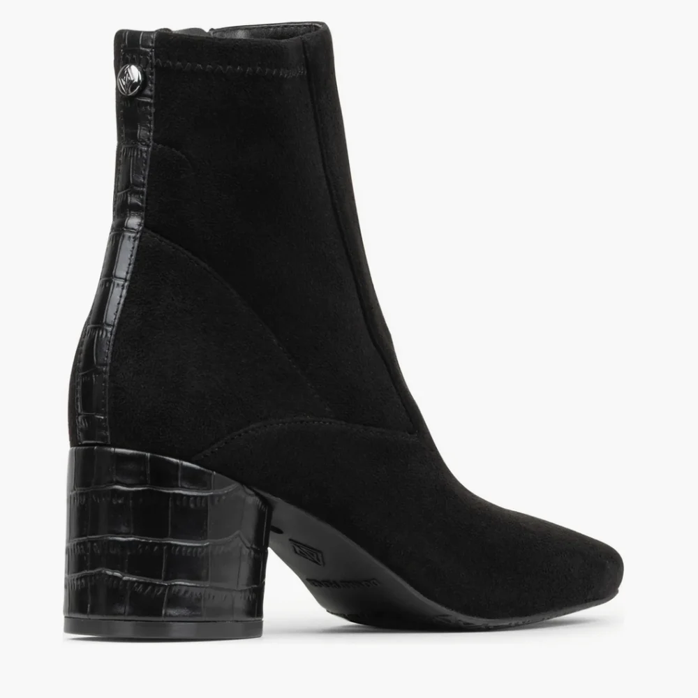 Donald Pliner Black Leather Ankle Boots - Picture 4 of 6